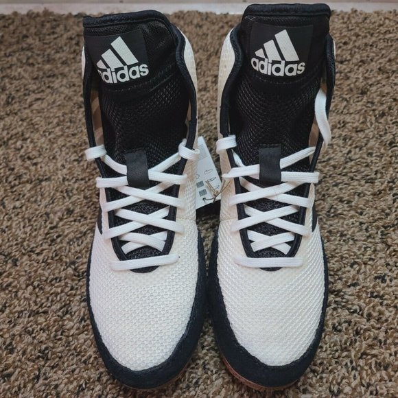 Adidas Tech Fall 2.0 Wrestling Off White Black Gum FU8172 Sz US 5 Kids Youth. Co - Picture 5 of 10